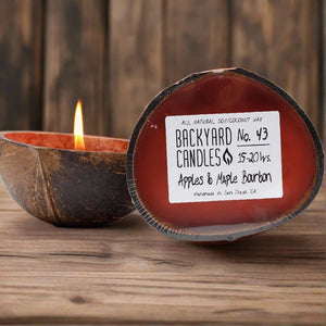 Backyard Candles 5.5oz Coconut Shell Candle-Apples and Maple Bourbon Media 1 of 1