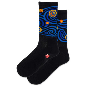 HOTSOX Women's Starry Night Active Crew Sock