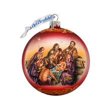 Load image into Gallery viewer, Nostalgic Family Nativity Glass Ornament Limited Edition by G. DeBrekht - Nativity Holiday Decor - 73881R
