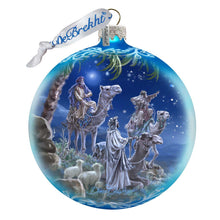 Load image into Gallery viewer, Let Us Adore Him Glass Ornament Limited Edition by D. Gelsinger - Nativity Holiday Decor - 73897-1839
