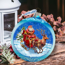 Load image into Gallery viewer, Enchanted Midnight Journey Lg Glass Ornament by G.Debrekht - Christmas Holiday Decor - 73962
