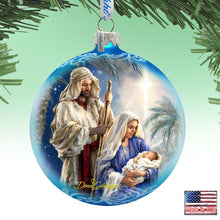 Load image into Gallery viewer, Holy Night Glass Ornament Limited Edition by D. Gelsinger - Nativity Holiday Decor - 73894-1618
