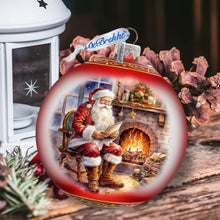 Load image into Gallery viewer, St. Nicks Nook Lg Glass Ornament by G.Debrekht - Christmas Santa Snowman Decor - 73960
