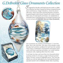 Load image into Gallery viewer, Christmas Glass Ornament Set of 3 by G. DeBrekht - Christmas Decor - 75103-B3

