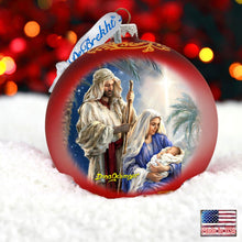 Load image into Gallery viewer, Holy Night Glass Ornament Limited Edition by D. Gelsinger - Nativity Holiday Decor - 73894R-DG

