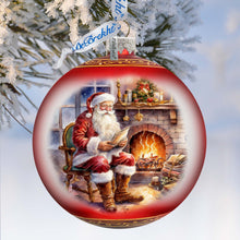 Load image into Gallery viewer, St. Nicks Nook Lg Glass Ornament by G.Debrekht - Christmas Santa Snowman Decor - 73960
