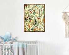 Load image into Gallery viewer, Flowers Montessori Wooden Poster - Homeschool I Educational Poster - Classroom Decor - Aesthetic - 310222

