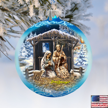 Load image into Gallery viewer, The Prince of Piece Glass Ornament Limited Edition by D. Gelsinger - Nativity Holiday Decor - 73913-DG
