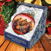 Load image into Gallery viewer, Nostalgic Family Nativity Glass Ornament Limited Edition by G. DeBrekht - Nativity Holiday Decor - 73881R
