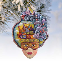 Load image into Gallery viewer, Castle Carnival Mask Sculpted Ornament by G. DeBrekht - 621145
