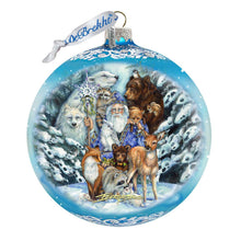 Load image into Gallery viewer, The Animal Whisperer Glass Ornament Limited Edition by J. Bergsma - Wildlife Holiday Decor - 73911-JB
