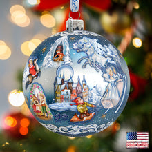 Load image into Gallery viewer, Limited Edition, Oversized Snow Queen Ball Glass Ornament, Christmas Decor - 73852 by G. DeBrekht
