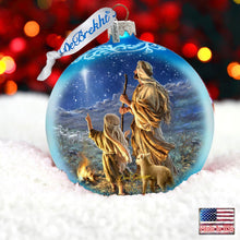 Load image into Gallery viewer, Shepherds Glass Ornament Limited Edition by D. Gelsinger - Nativity Holiday Décor - 73896-1838
