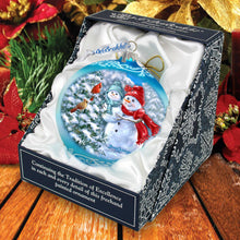 Load image into Gallery viewer, Baby Snowman's First Winter Lg Glass Ornament in Blue by Gelsinger - Christmas Décor - 73923B-DG
