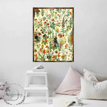 Load image into Gallery viewer, Flowers Montessori Wooden Poster - Homeschool I Educational Poster - Classroom Decor - Aesthetic - 310222
