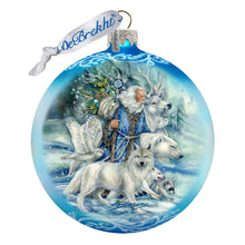 Load image into Gallery viewer, The Wild Spirits of Winter Glass Ornament Limited Edition by J. Bergsma - Christmas Santa Snowman Decor - 73910-JB
