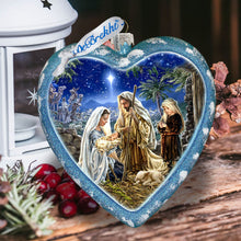 Load image into Gallery viewer, Holy Family Glass Ornament Limited Edition by D. Gelsinger - Nativity Holiday Decor - 738-101-DG
