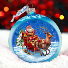 Load image into Gallery viewer, Enchanted Midnight Journey Lg Glass Ornament by G.Debrekht - Christmas Holiday Decor - 73962
