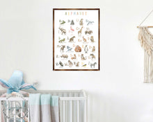 Load image into Gallery viewer, Animal Alphabet Art - Wooden Educational Art - Wall Decor - Homeschool Decor - Classroom Decor - Playroom Decor - Nursery Wall Art - Art For Kids - 310211
