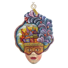 Load image into Gallery viewer, Castle Carnival Mask Sculpted Ornament by G. DeBrekht - 621145
