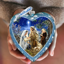 Load image into Gallery viewer, Holy Family Glass Ornament Limited Edition by D. Gelsinger - Nativity Holiday Decor - 738-101-DG
