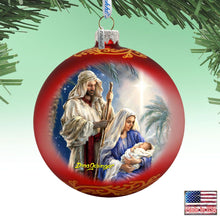 Load image into Gallery viewer, Holy Night Glass Ornament Limited Edition by D. Gelsinger - Nativity Holiday Decor - 73894R-DG

