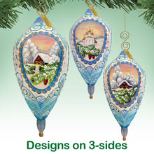 Load image into Gallery viewer, Winter Cottage Sculpted Ornament by G. DeBrekht - 621141
