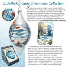 Load image into Gallery viewer, Angel's Divine Presence Nativity Heart Glass Ornament by G. Debrekht - Nativity Holiday Decor - 738-094
