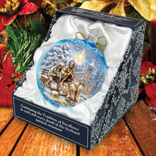 Load image into Gallery viewer, Nativity at the Chapel Glass Ornament Limited Edition by D. Gelsinger - Nativity Holiday Decor - 73895-1606

