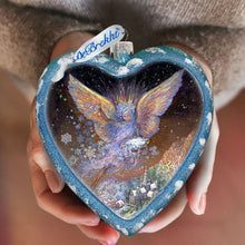 Load image into Gallery viewer, Wings of Love Glass Ornament Limited Edition by Josephine Wall - Nativity Holiday Decor - 738-407-JW
