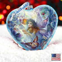 Load image into Gallery viewer, Flower Fairy Glass Ornament Limited Edition by Strelkina at G. DeBrekht - Christmas Decor - 738-084-ST
