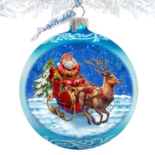 Load image into Gallery viewer, Enchanted Midnight Journey Lg Glass Ornament by G.Debrekht - Christmas Holiday Decor - 73962
