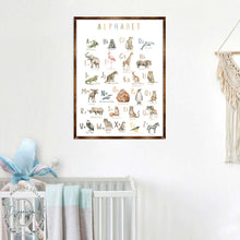 Load image into Gallery viewer, Animal Alphabet Art - Wooden Educational Art - Wall Decor - Homeschool Decor - Classroom Decor - Playroom Decor - Nursery Wall Art - Art For Kids - 310211
