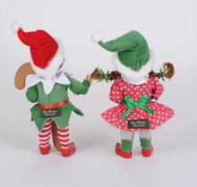 Load image into Gallery viewer, Karen Didion Originals CC09-26 Red Polka Dot Candy Cane Elf Set
