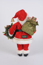 Load image into Gallery viewer, Karen Didion Originals CC16-213R Lighted Berry Wreath Santa
