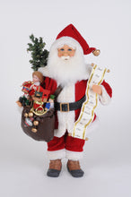 Load image into Gallery viewer, Karen Didion Originals CC16-254 Lighted Vintage Toy Bag Santa
