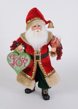 Load image into Gallery viewer, Karen Didion Originals CC16-270 Lighted Christmas Joy Wine Santa
