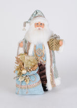 Load image into Gallery viewer, Karen Didion Originals CC16-282 Lighted Blue Elegance Santa
