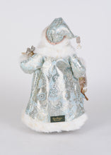 Load image into Gallery viewer, Karen Didion Originals CC16-282 Lighted Blue Elegance Santa
