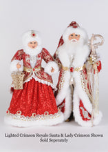 Load image into Gallery viewer, Karen Didion Originals CC18-100 Lighted Crimson Royale Santa
