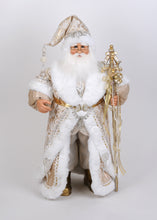 Load image into Gallery viewer, Karen Didion Originals CC28-12 Lighted Gold Couture Santa

