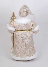 Load image into Gallery viewer, Karen Didion Originals CC28-12 Lighted Gold Couture Santa
