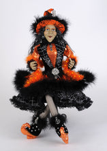 Load image into Gallery viewer, Karen Didion Originals HA26-25 Lighted Glitzy Orange Witch
