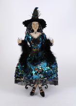 Load image into Gallery viewer, Karen Didion Originals HA26-26 Glitzy Pecock Witch
