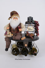 Load image into Gallery viewer, Karen Didion Originals SC-66 5 Bottle Wine Holder Santa

