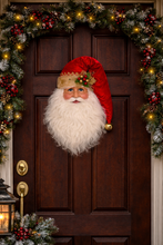 Load image into Gallery viewer, Karen Didion Originals SH18-01 Santa Head Wall/Door Hanger
