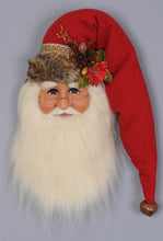 Load image into Gallery viewer, Karen Didion Originals SH18-03 Woodland Santa Head Wall Hanger
