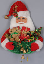 Load image into Gallery viewer, Karen Didion Originals SH20-01 Santa Head w/ Gift Bag
