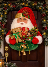Load image into Gallery viewer, Karen Didion Originals SH36-01 Lighted Santa Head w/ Gift Bag
