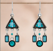Firefly Jewelry Architectural Collection Earrings-E203-TURQ